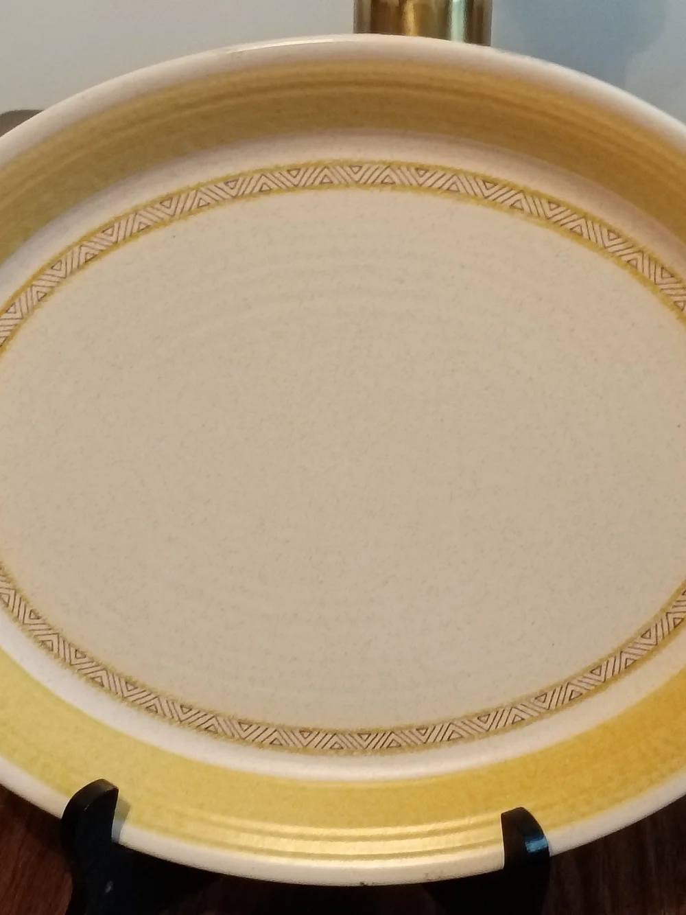 Vintage Franciscan Earthenware Hacienda Gold 14” x 11 1/4” Oval Platter 1960s